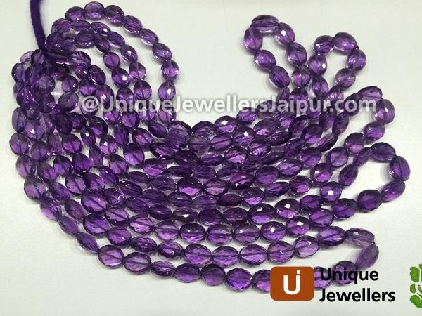 Amethyst Faceted Oval Beads